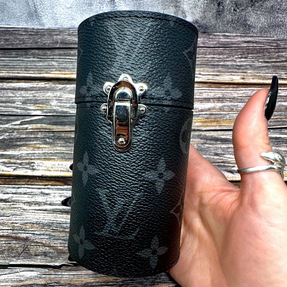Louis Vuitton Monogram Eclipse 100ml Perfume Travel Case EUC​